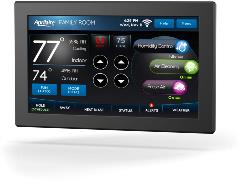 8920W Wi-Fi Thermostat - black border around the touchscreen with a black background